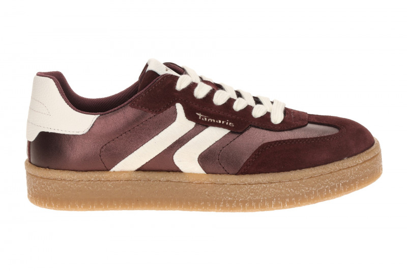 Tamaris Schuhe Sneaker rot metallic 23723