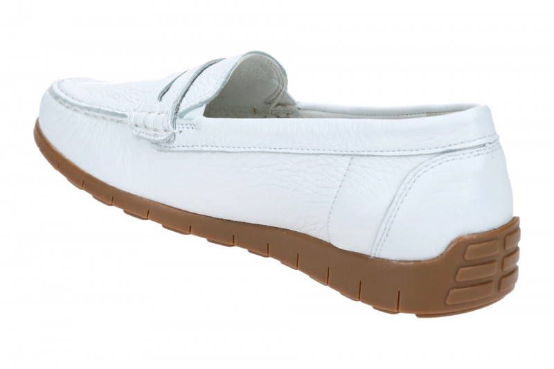 Waldläufer Lucy Slipper Mokassin weiß H-Weite 785502