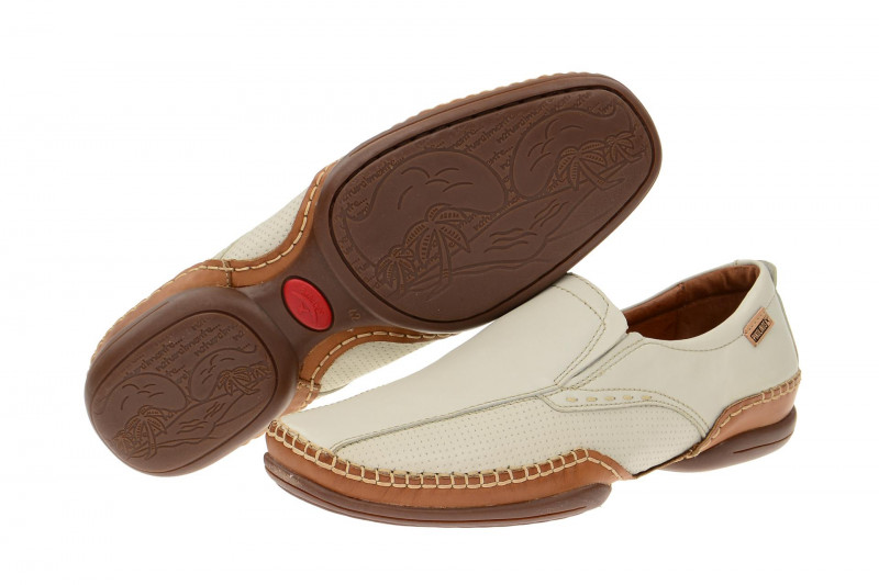 Pikolinos Slipper Puerto Rico weiß braun 03A-3020