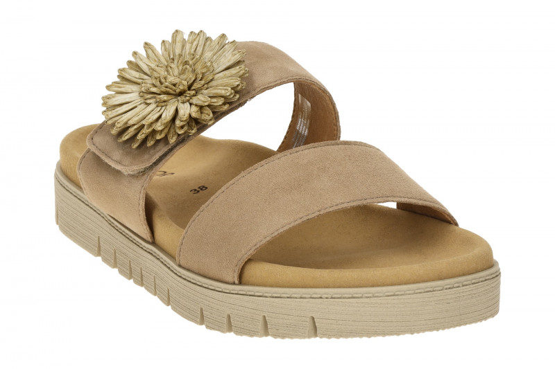 Gabor Pantolette sand beige Velour 83.743.14