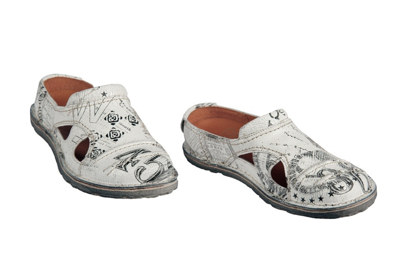 Eject Sony3 Pantoletten fantasy weiß 9407