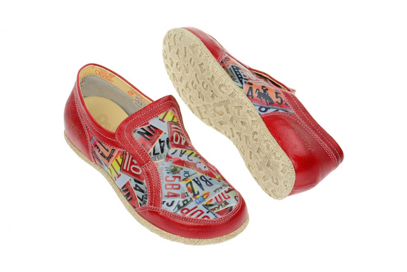 Eject Road Schuhe rot print Lack 16187/1.1
