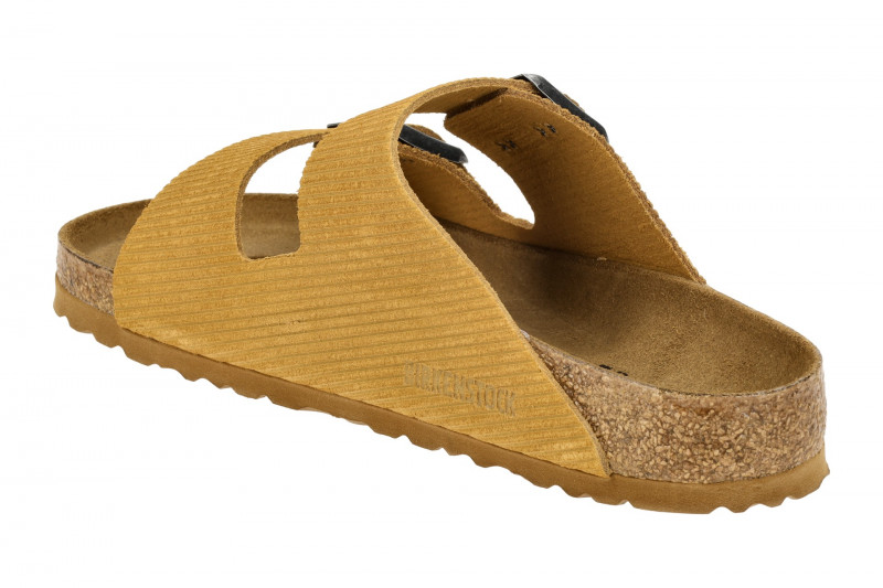 Birkenstock Arizona BS Pantolette hellbraun Velour Normal-Weit 1026093