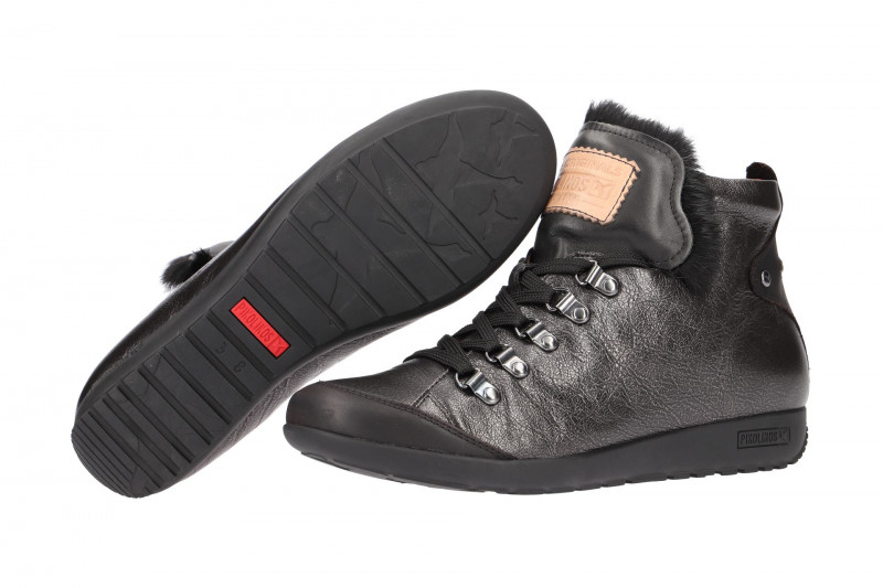 Pikolinos Lisboa Stiefelette schwarz grau metallic