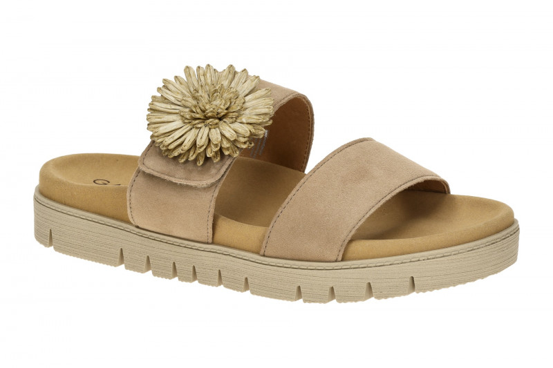 Gabor Pantolette sand beige Velour 83.743.14