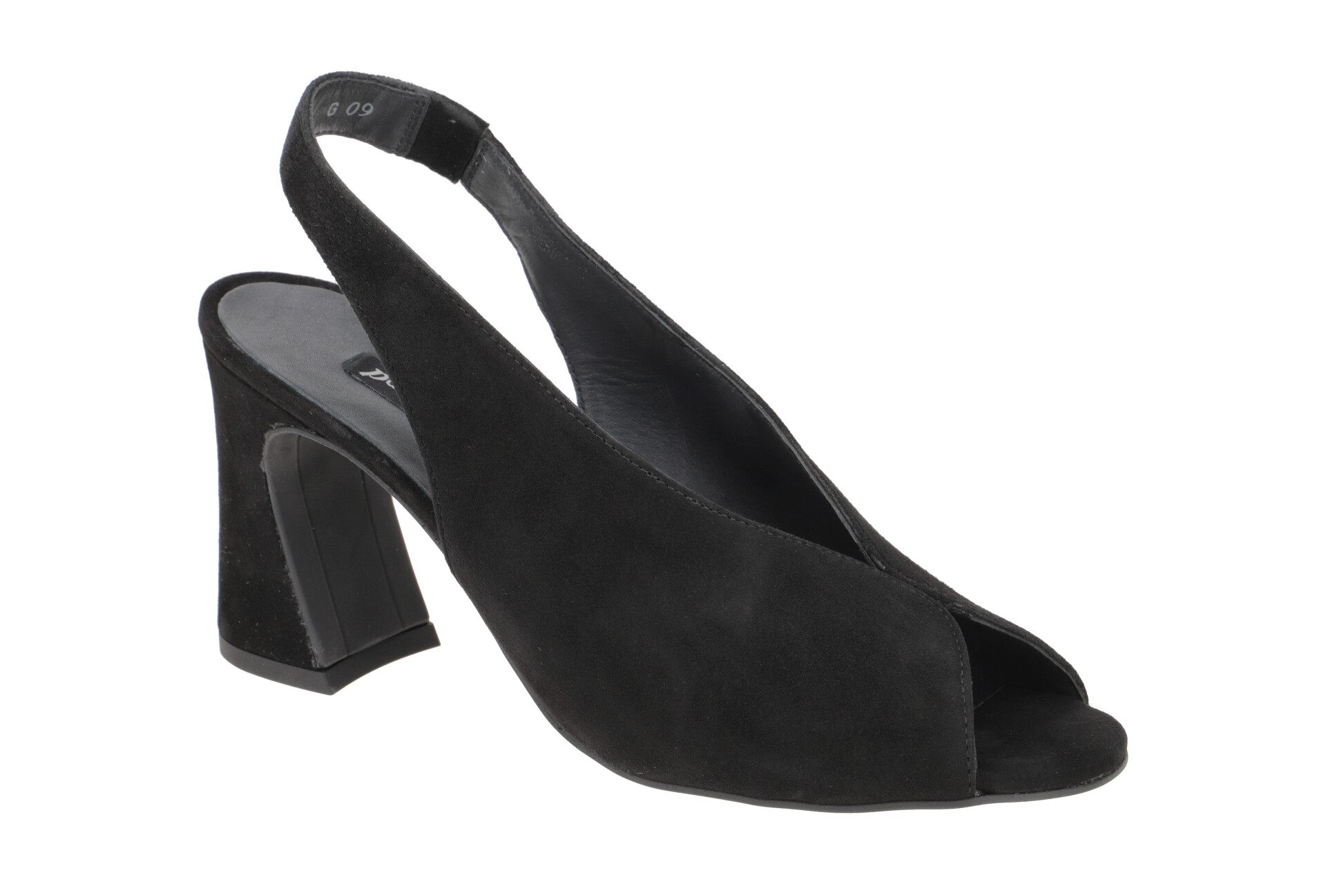 Dune London Jaskell sandalette van leer • Zwart • de Bijenkorf