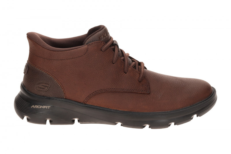 Skechers Arch Fit Herren Mid Schuhe Slipper braun Slip Ins 205514