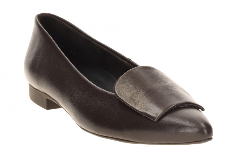 Paul Green Ballerinas braun mocca Leder-Kappe 3792