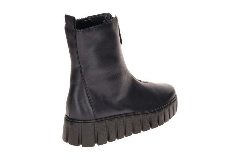 Gabor Plateau Stiefel dunkelblau Front Zip 8016.04.006