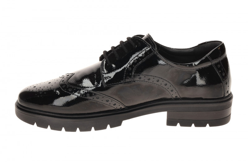 ARA Cambridge Schuhe in schwarz Lack Brogue 12-11223