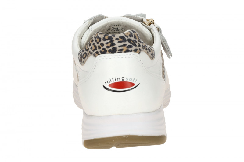 Gabor RollingSoft Schuhe weiß Glattleder LEO 86.978.25