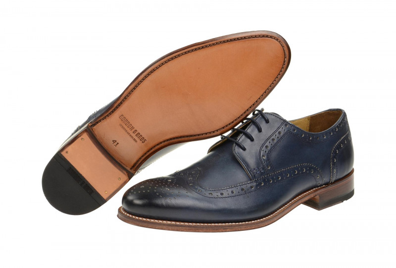 Gordon & Bros Schuhe Fabian blau GoodYear Welted 5093