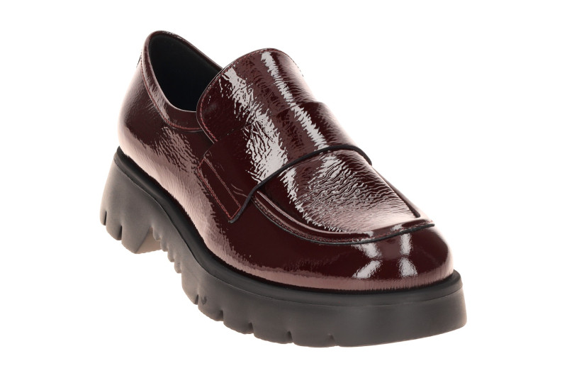Högl Finn Schuhe Slipper Loafer in rot barolo Lack 2425