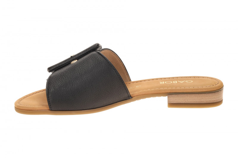 Gabor elegante Pantolette schwarz Glattleder 82.791.57
