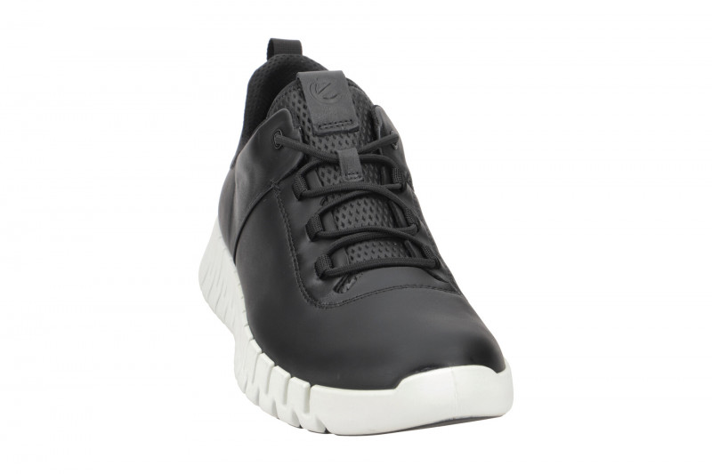 Ecco Gruuv Schuhe schwarz weiß Herren Sneakers 525204