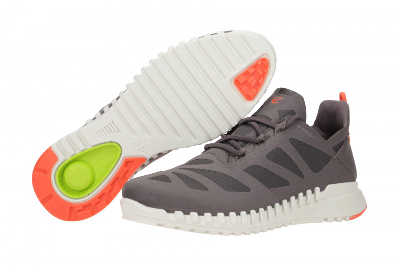 Ecco Zipflex Schuhe grau lila Damen Sneaker 803853