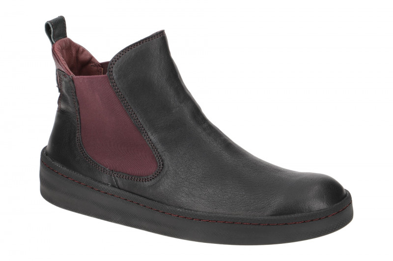 Think Kumi Stiefelette Chelsea Boots schwarz rot 867
