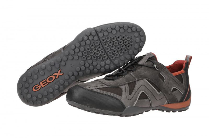 Geox Snake Sneaker Schuhe braun grau mud U2507B