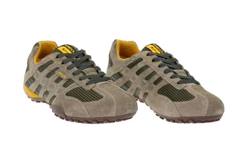 Geox Respira Snake K Sneakers in taupe grün Herrenschuhe