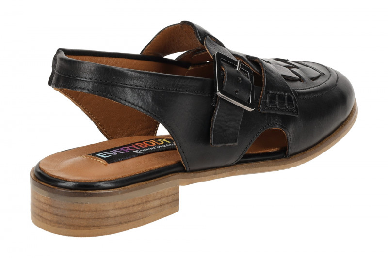 Everybody Sandalette Afina schwarz geschlossen 30503