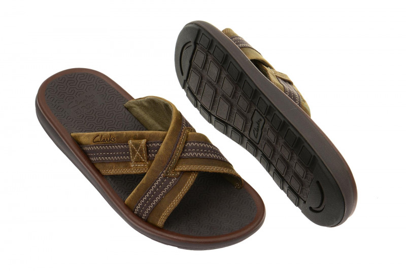 Clarks Kernick Pantoletten braun