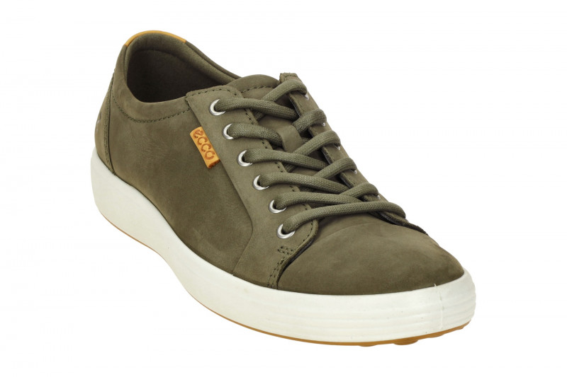 Ecco Soft 7 Schuhe dunkelgrün tarmac Nubuck Herren