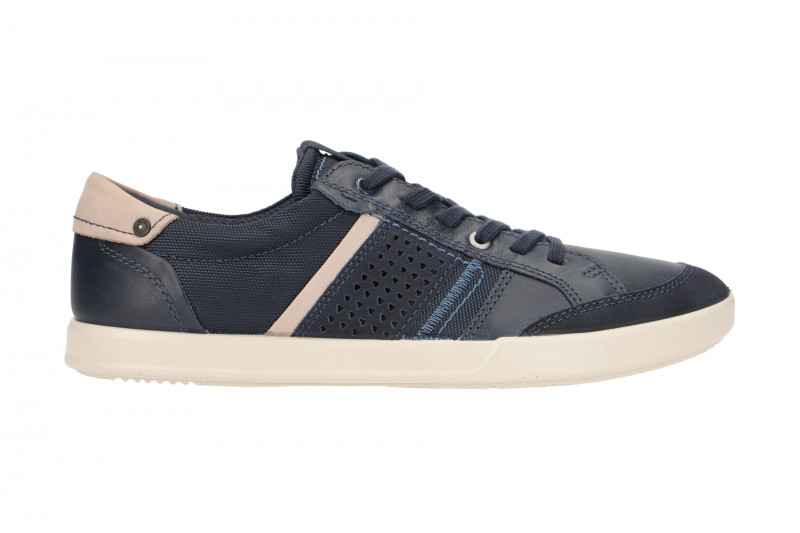 Ecco Collin Schnür Schuhe blau grau
