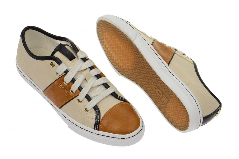 Geox New Club Schuhe braun grau D5258A