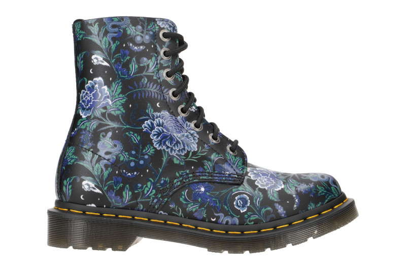Dr Martens Pascal Stiefel schwarz Floral Damen 1460