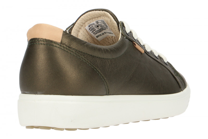 Ecco Soft 7 Schuhe grün metallic Damen Sneakers