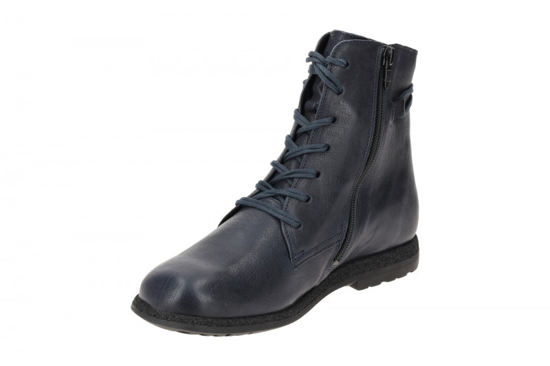 Think Rento Stiefel blau Glattleder 843