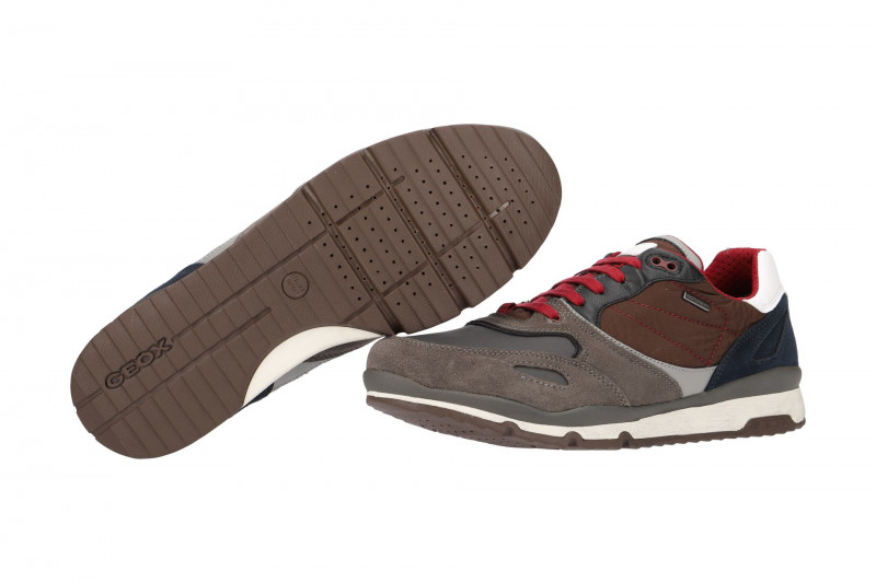 Geox Sandford Schuhe grau rot U44S7A