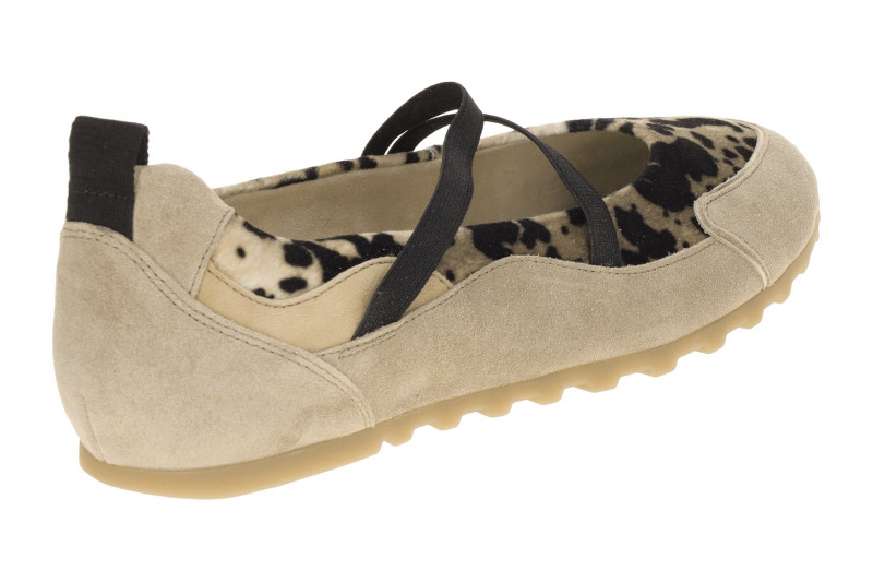 Paul Green Slipper Mary Jane beige schwarz gefleckt 1191