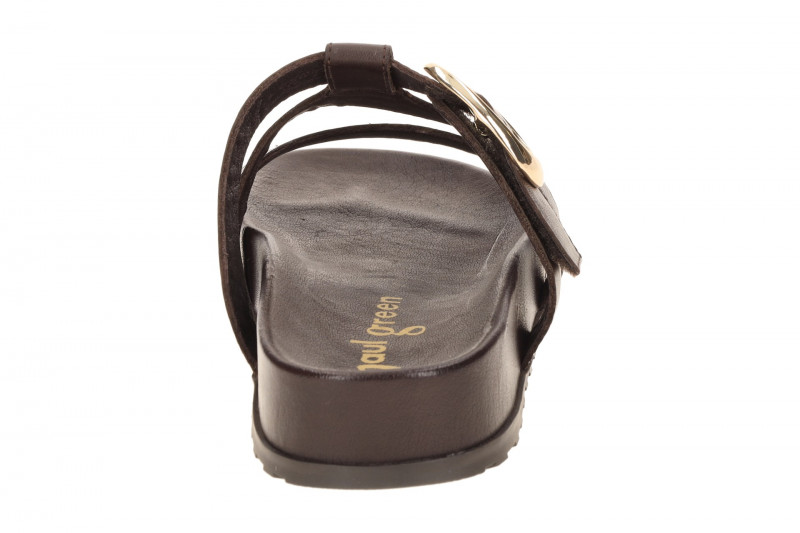 Paul Green 6171 Riemchen Pantolette dunkelbraun moro