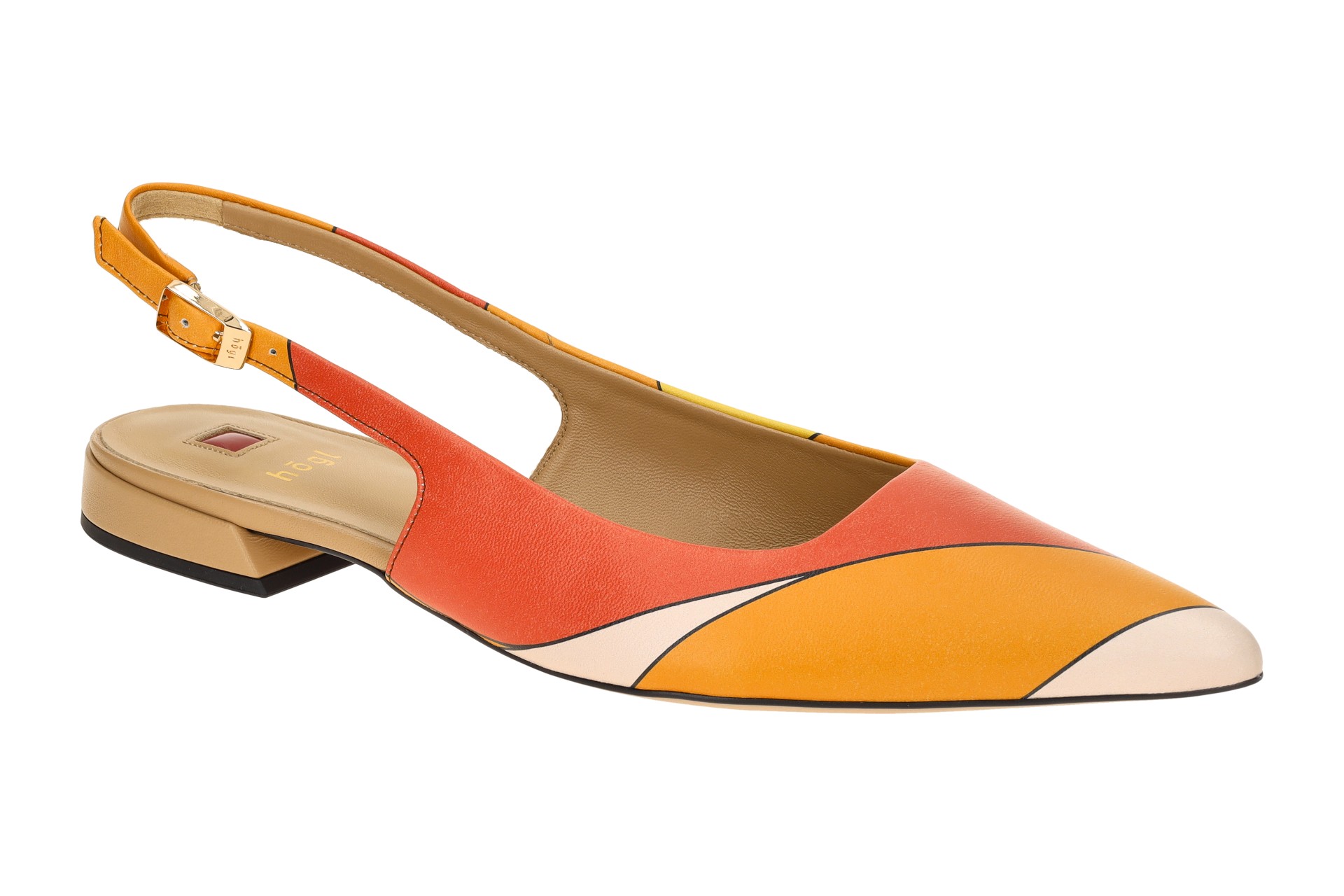 H gl Sophie Sling Pumps Orange Rot Streifen 1948 Schuhhaus Strauch h-gl-sophie-sling-pumps-orange-rot-streifen-1948-schuhhaus-strauch