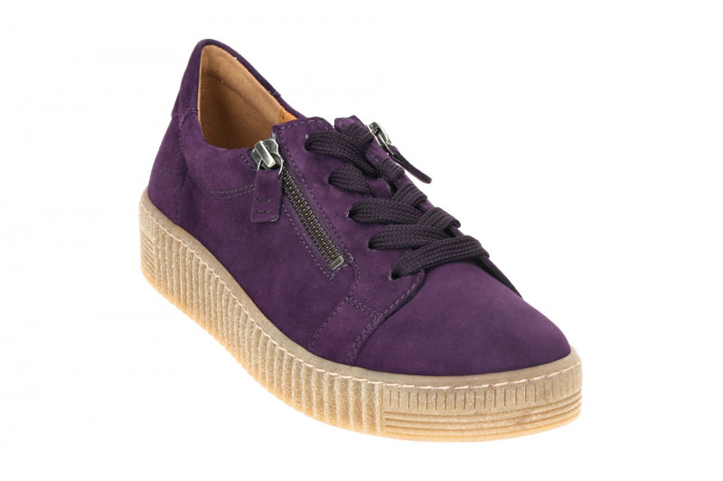 Gabor Schuhe Sneakers lila Samt 53.334.13