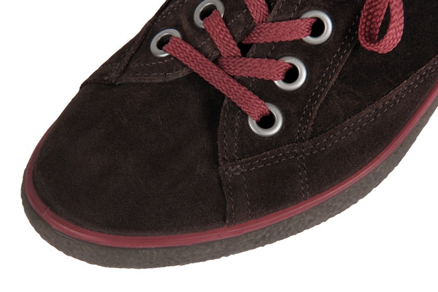 Ecco Stripe Schuhe in coffee braun