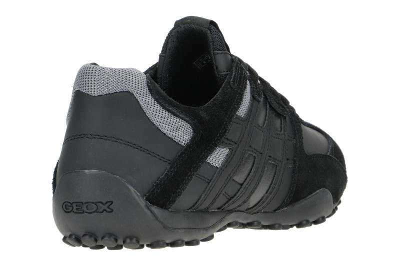 Geox Snake Schuhe Sneakers schwarz grau U4207K