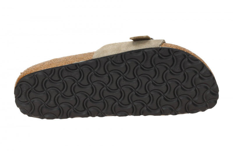 Birkenstock Oita Braided Pantolette grau braun taupe SCHMAL 1026730