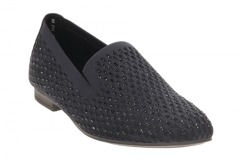 Gabor Slipper Loafer blau Strass Funkel 85.216.49