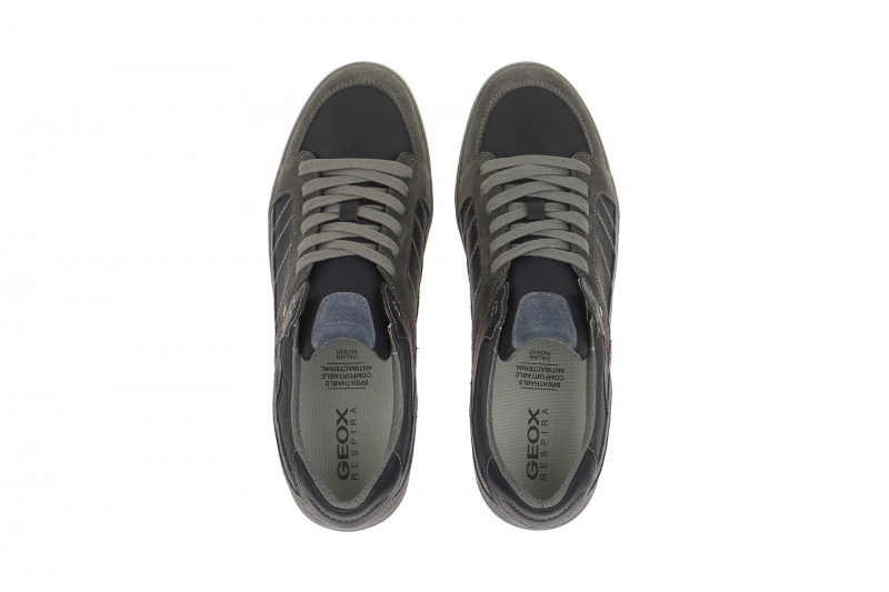 Geox Respira Box F Sneakers in blau grau Herrenschuhe