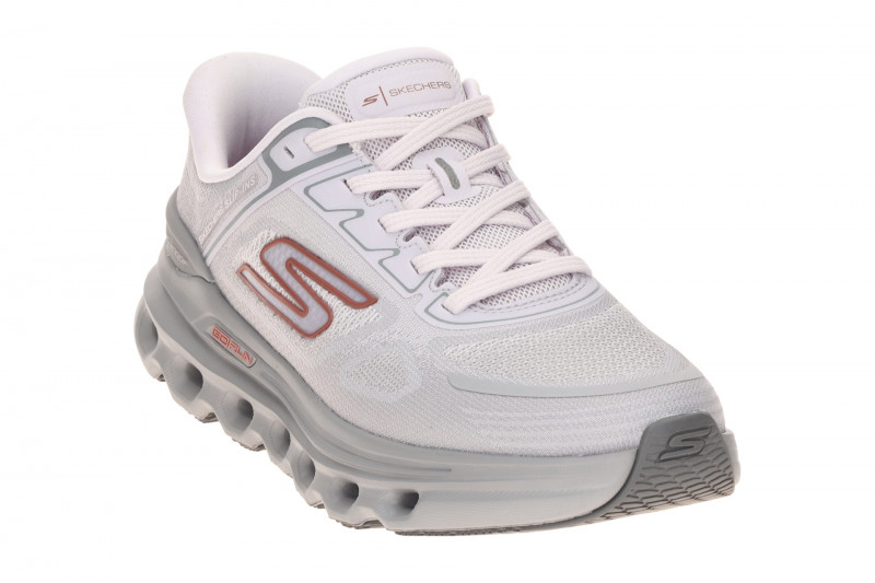 Skechers Go Run Glide Schuhe grau lila Damen Sport Slip-Ins 129800