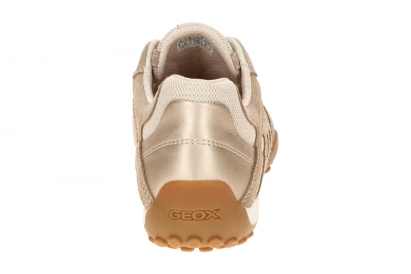 Geox Snake Schuhe beige creme Damen Sneakers D65B0A