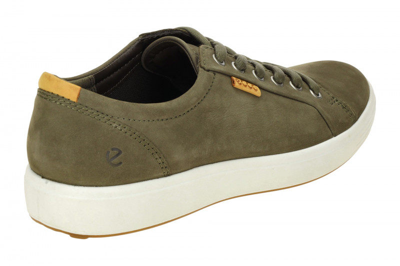Ecco Soft 7 Schuhe dunkelgrün tarmac Nubuck Herren