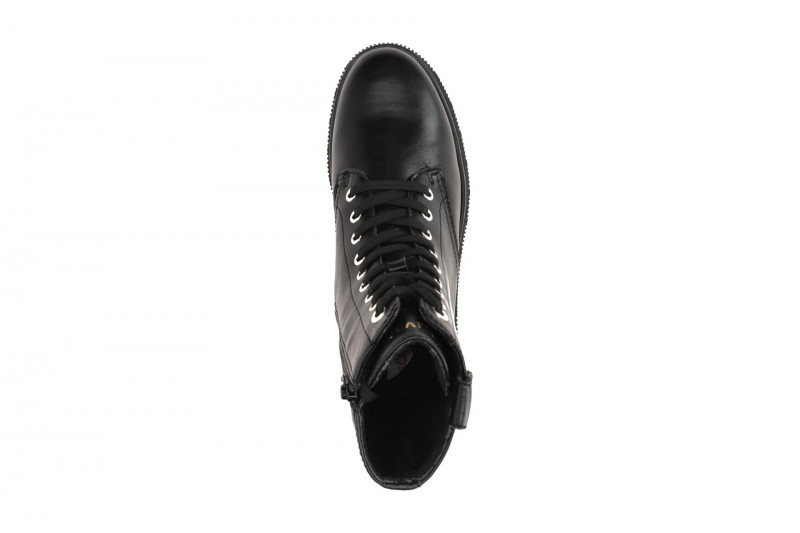 s.Oliver Stiefeletten Damen schwarz gold Boots dünn gefüttert 5-25262