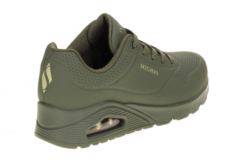 Skechers Uno Schuhe grün olive Damen Sneakers 73690