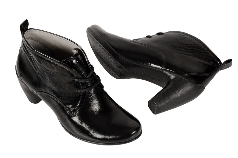 Ecco Sculptured 65 Stiefelette schwarz Lack 23353304001