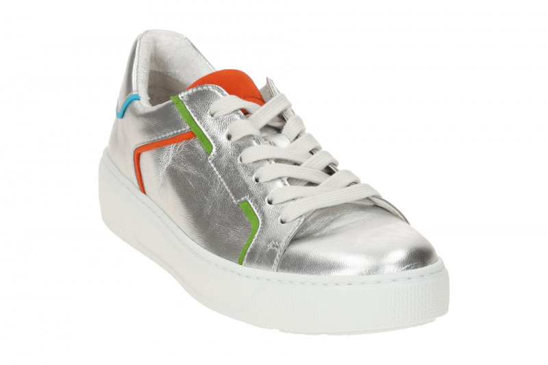 Gabor Schuhe silber metallic Damen Sneakers 63.210.61