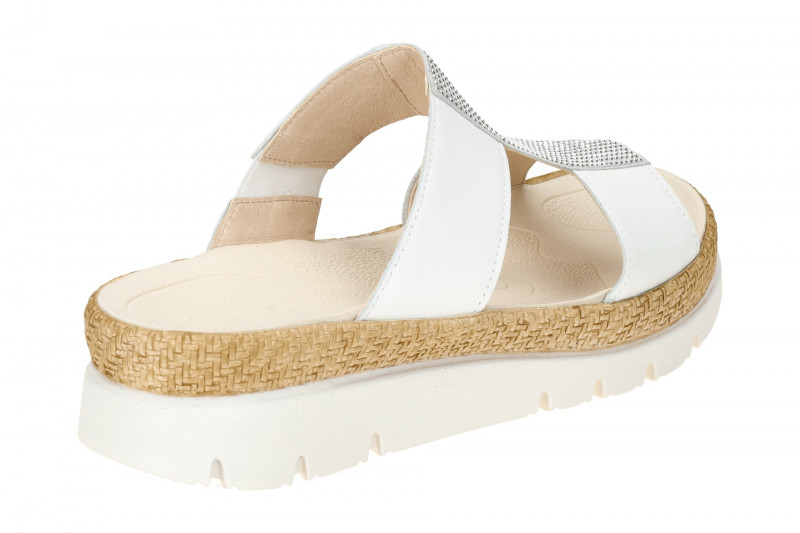 Gabor Glamour Pantoletten weiß Glitzer 63.721.21