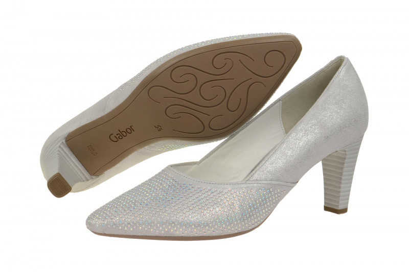 Gabor Pumps ice grau metallic 65.150.61